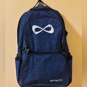 Infinity cheer glittery blue backpack 
Never been used 
Very popular for cheer